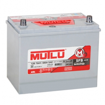Аккумулятор автомобильный Mutlu Calcium Silver 70R Asia 630A 260x175x225